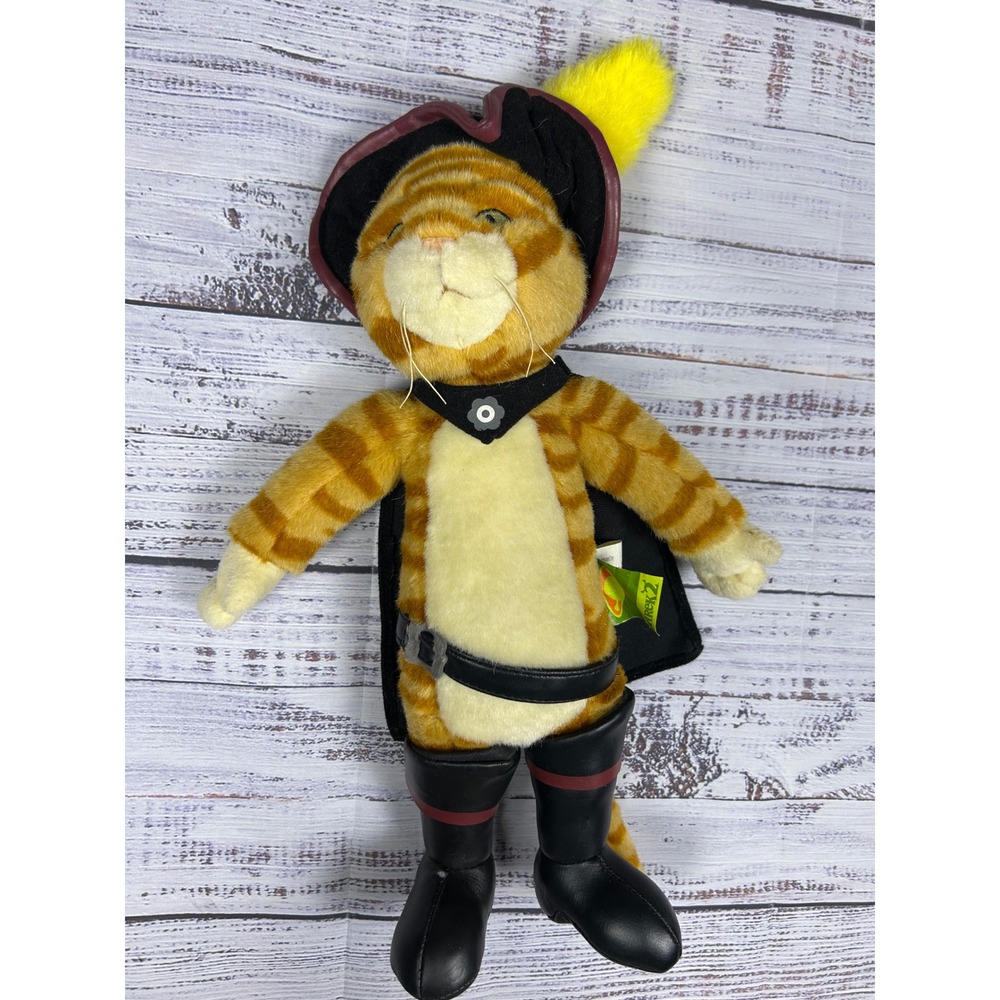 Shrek 2 Puss in‎ Boots Plush Toy Stuffed Animal 2004 DreamWorks Kids